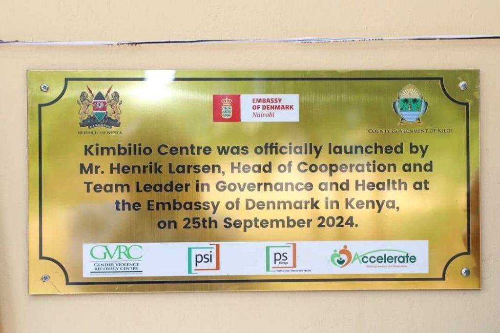 Kilifi County Launches GBV Shelter: A Major Step Toward Addressing Gender-Based Violence Through Community-Driven Efforts

